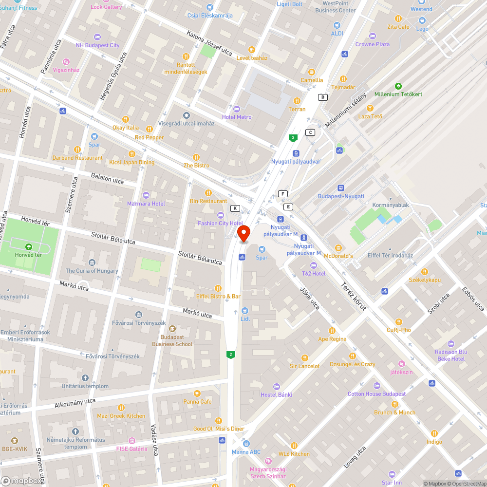 Gödör az úttesten bejelentés helye