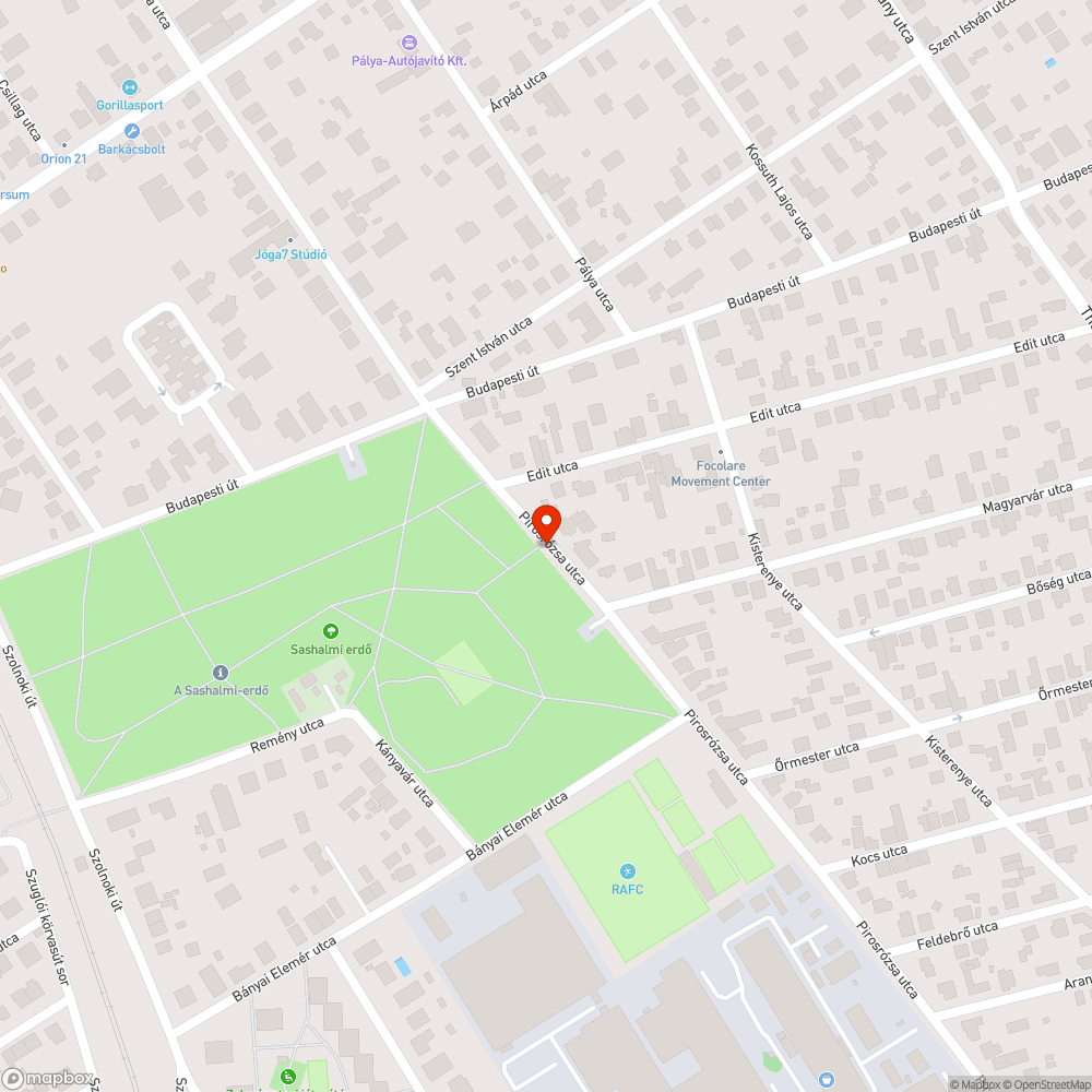 Elhagyott jármű bejelentés helye