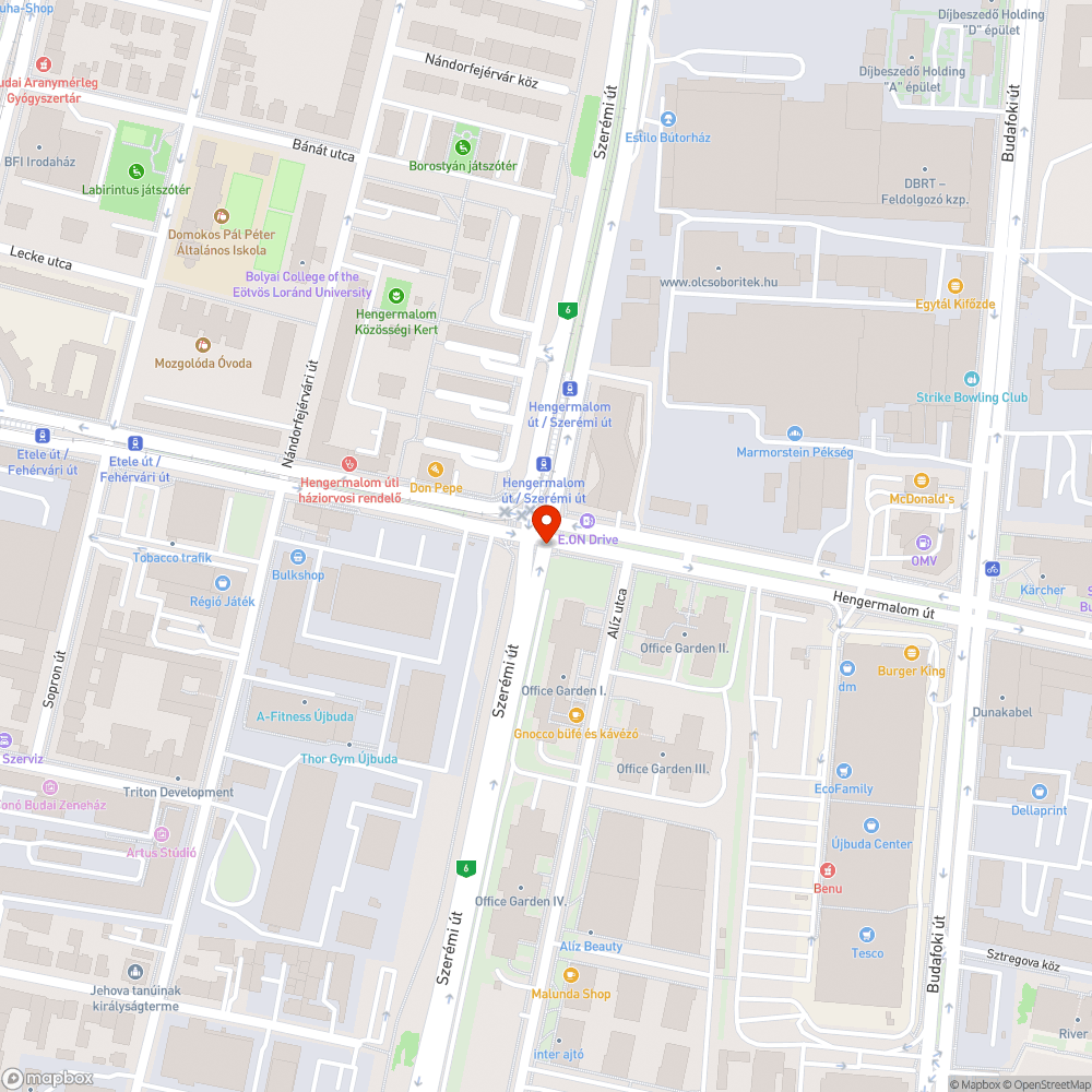 Elsötétült zöld lámpa bejelentés helye