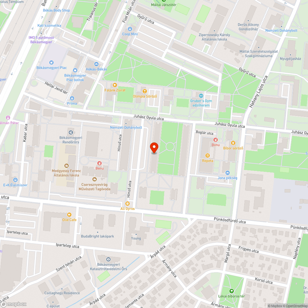 Kiégett lámpa bejelentés helye