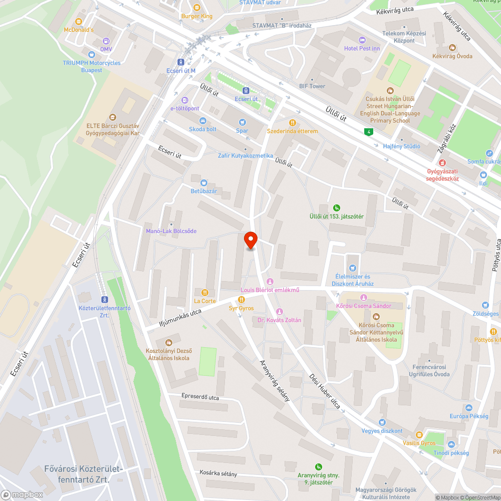 Rozsdás, matricás postaláda bejelentés helye