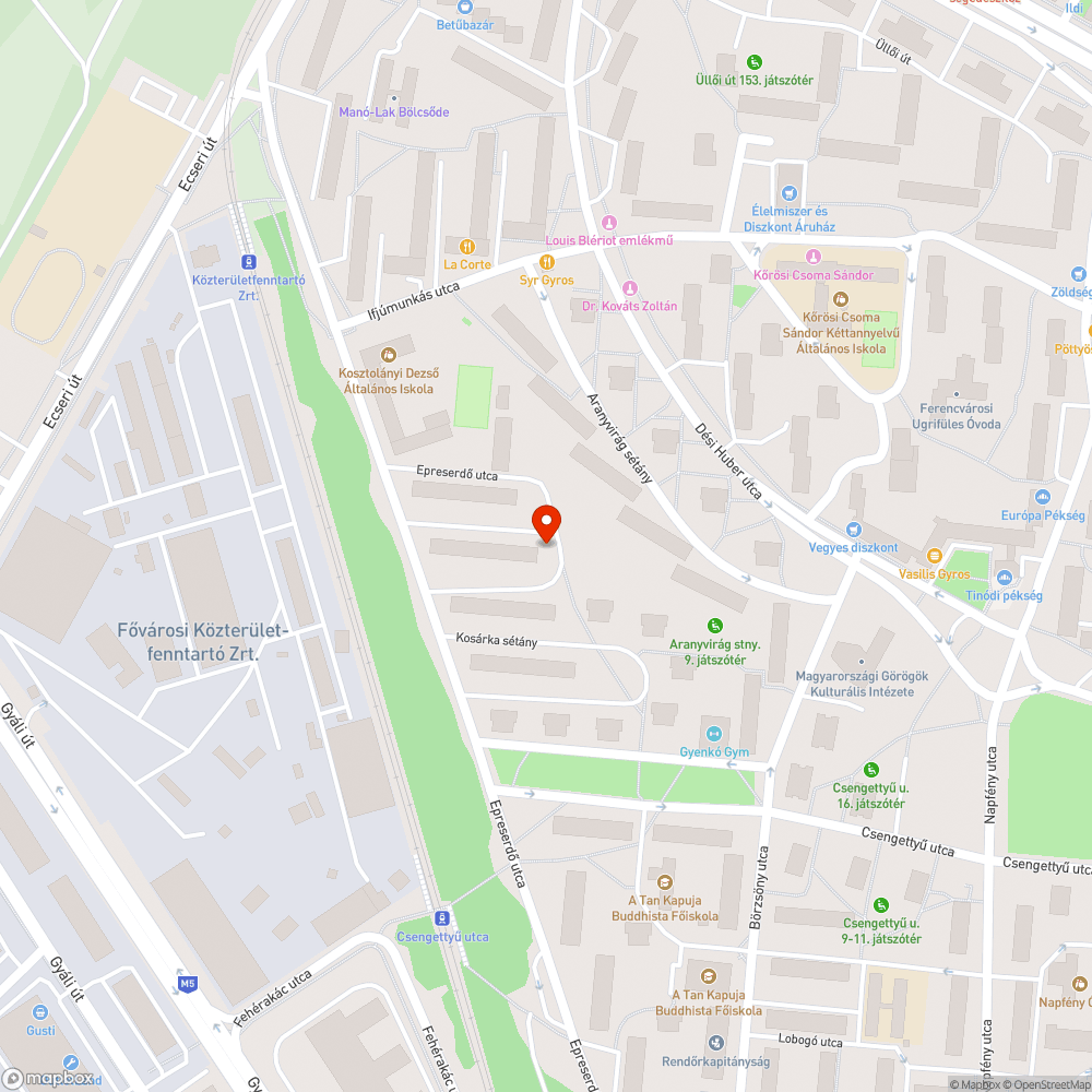 Hiányzó járdaszakasz bejelentés helye