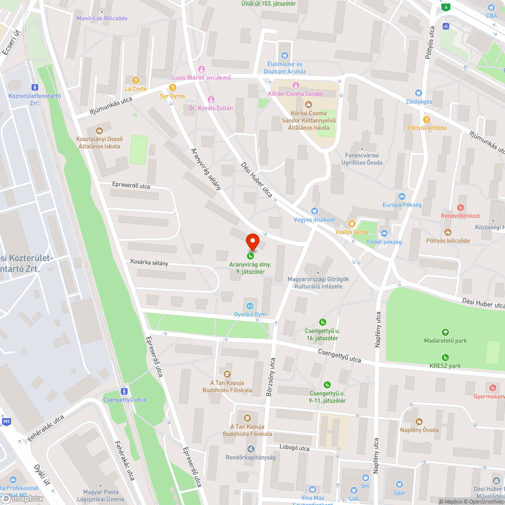 Kiszáradt fák bejelentés helye