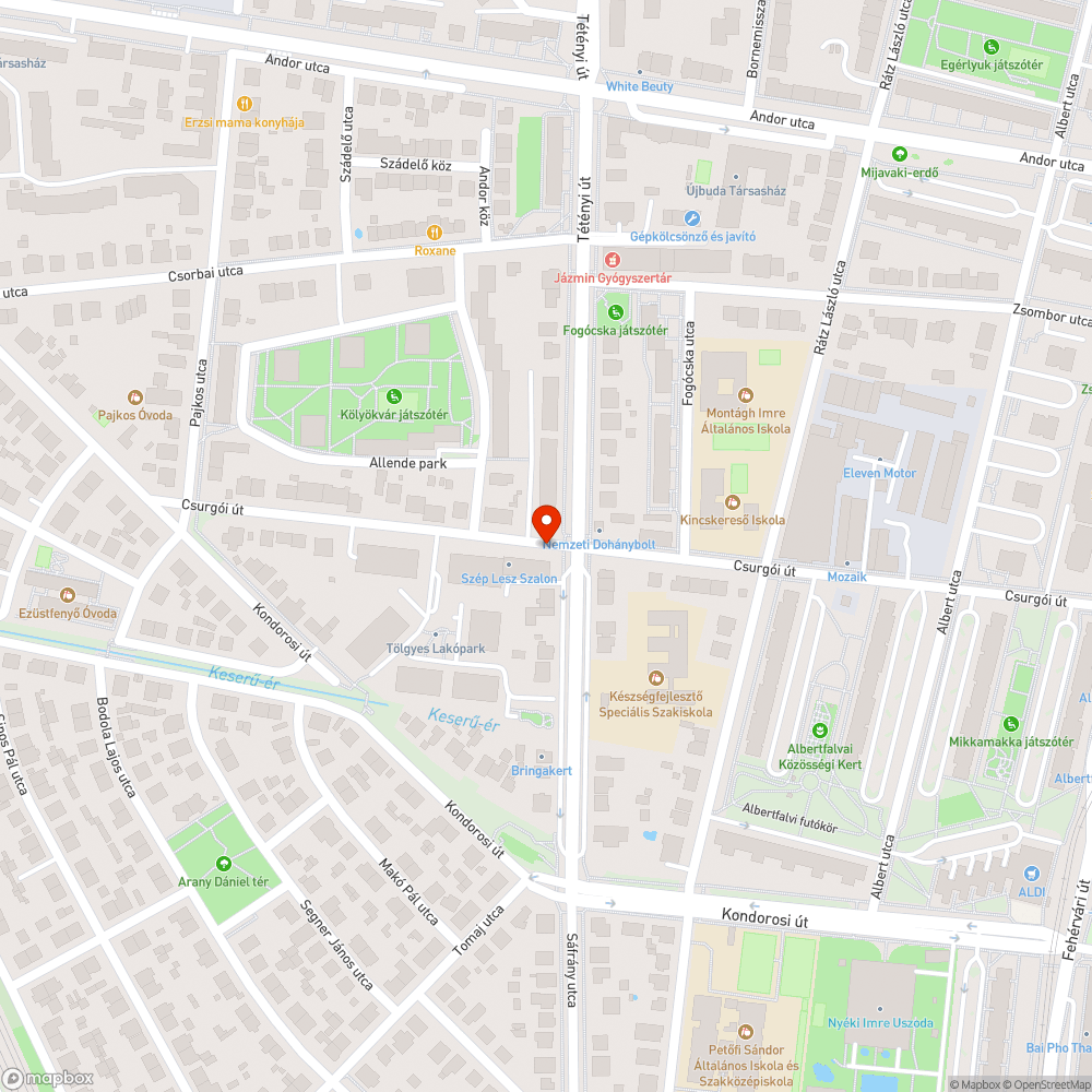 Járdára lógó növényzet bejelentés helye