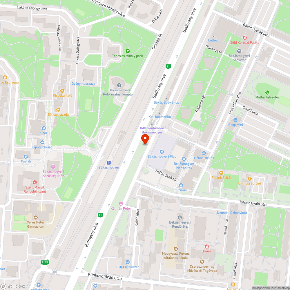 Szemét a bokrok között bejelentés helye