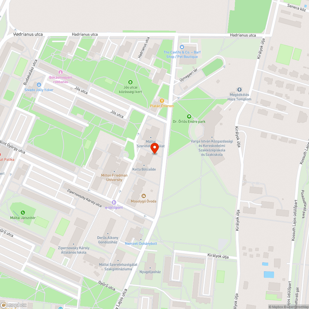 Közvilágítás bejelentés helye