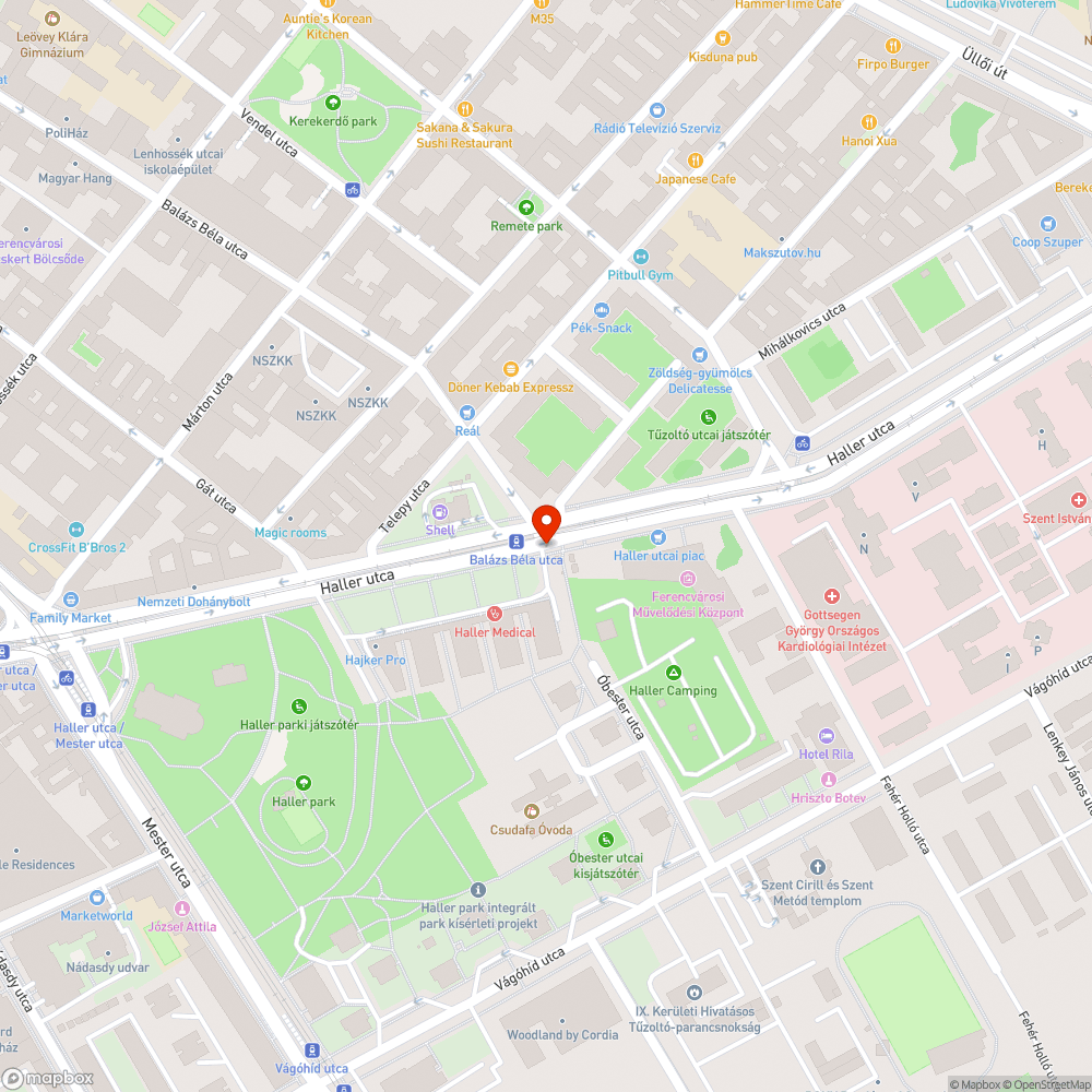 Törött oszlop bejelentés helye