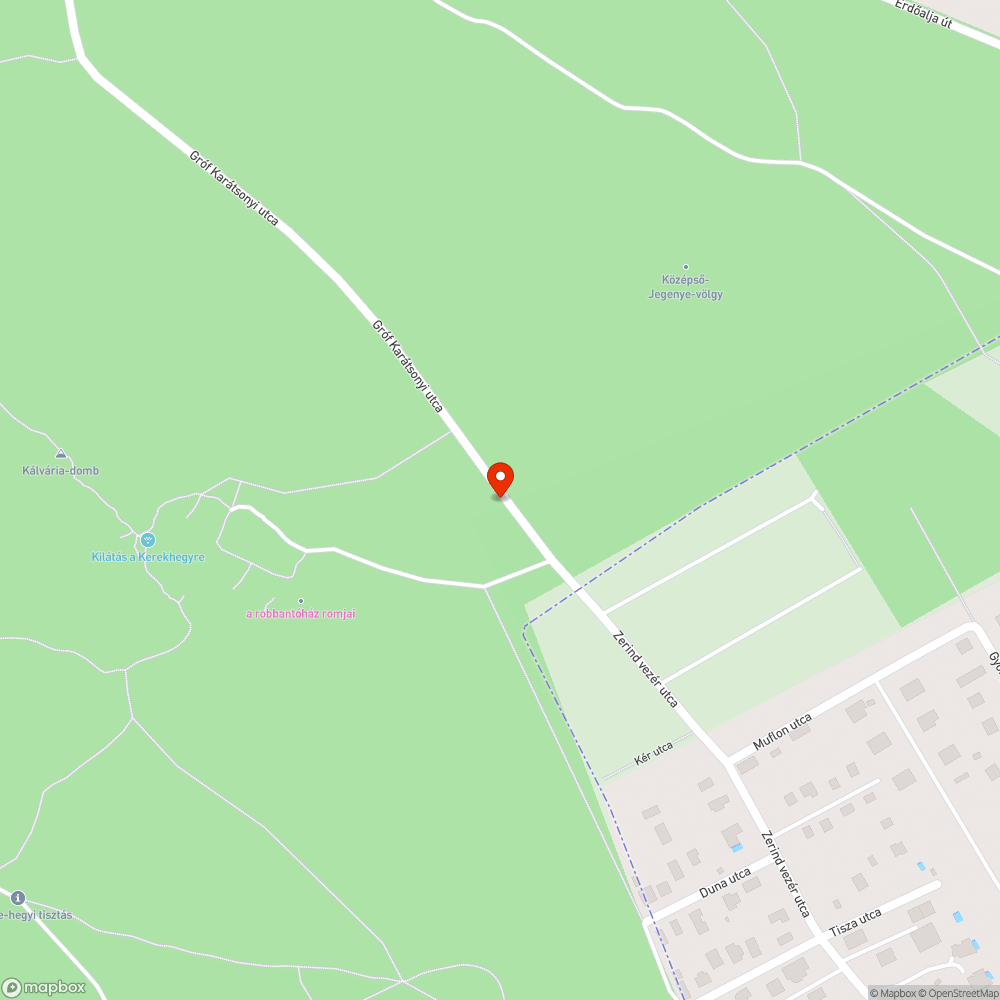 Kerti hulladék az erdőben bejelentés helye