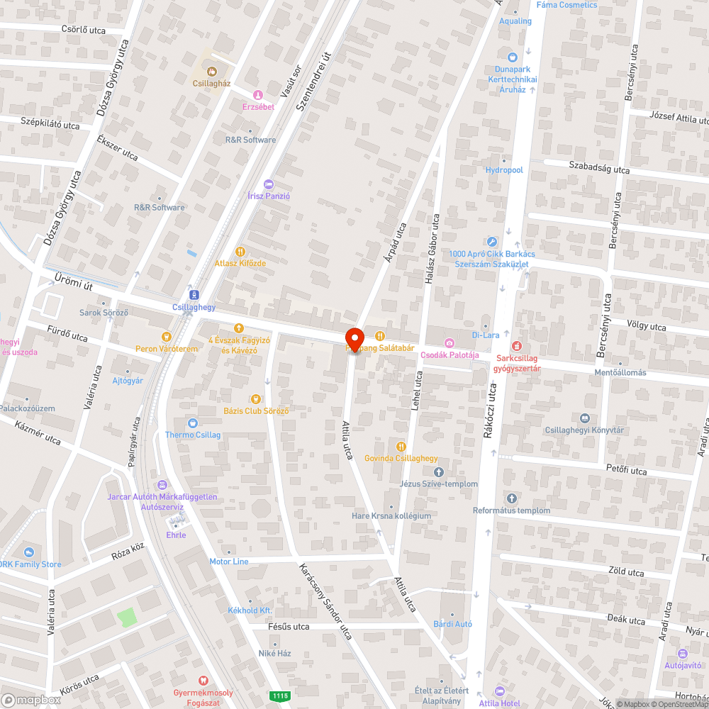 Veszélyes járda bejelentés helye