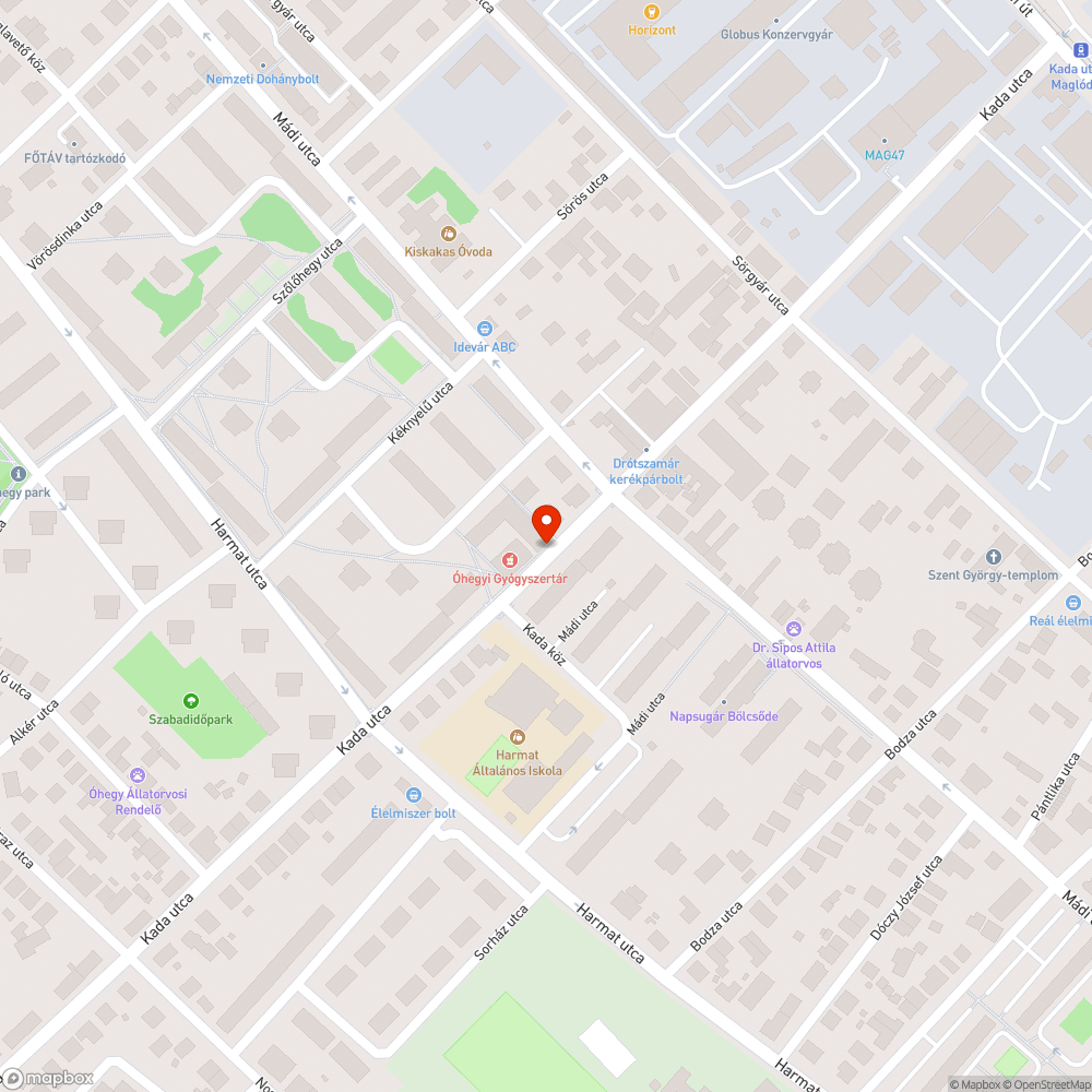 Szemét bejelentés helye