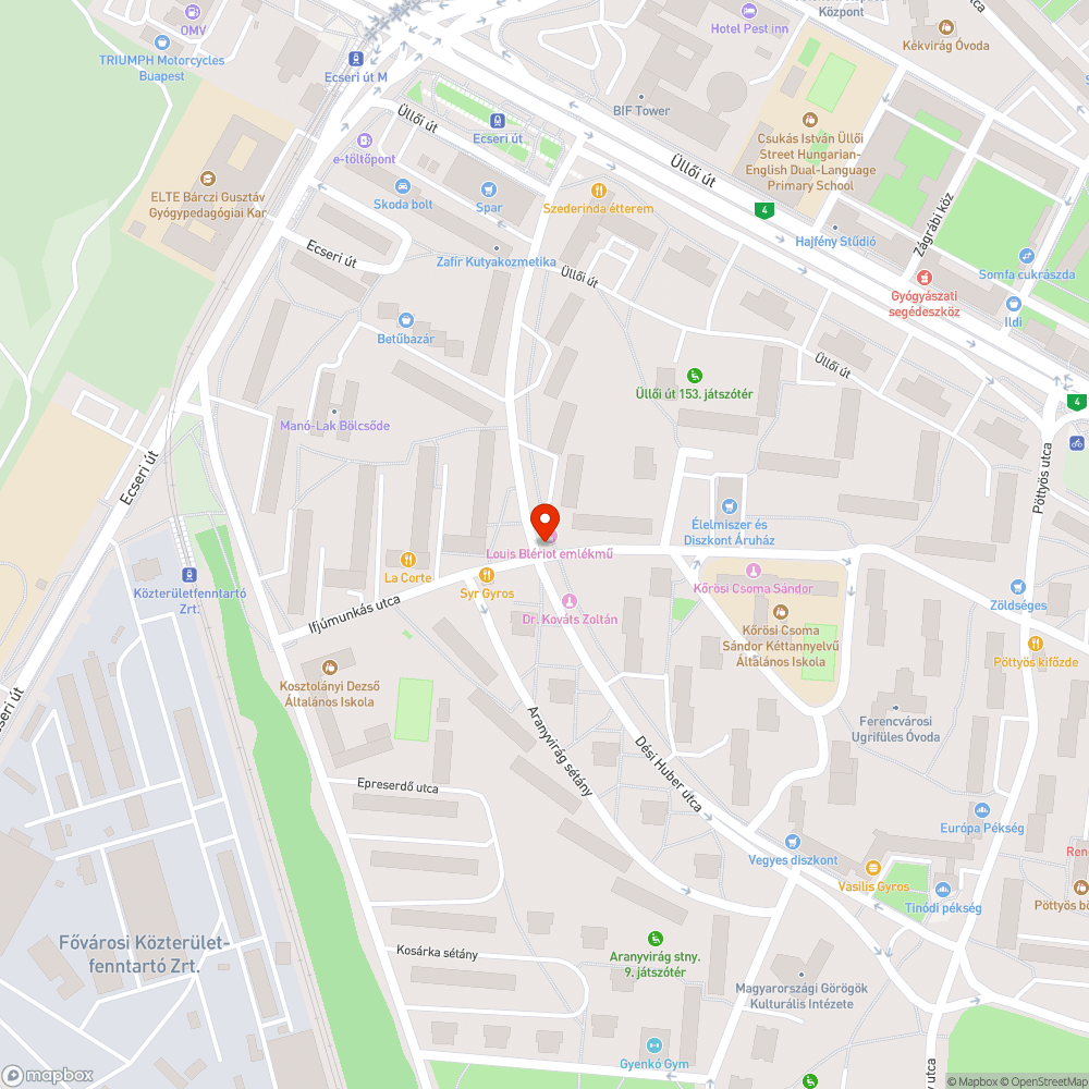 Hiányzó zebra bejelentés helye