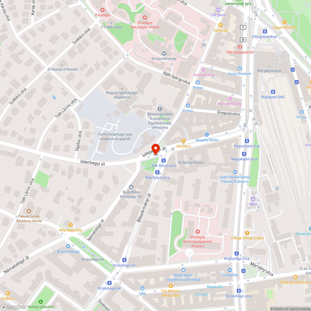 Botlásveszélyes, megsüllyedt járda bejelentés helye