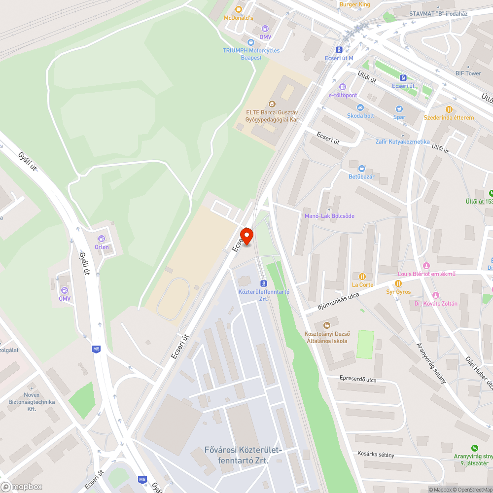 Beszakadt aknafedél bejelentés helye