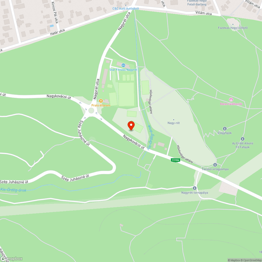 Nagy kátyú bejelentés helye