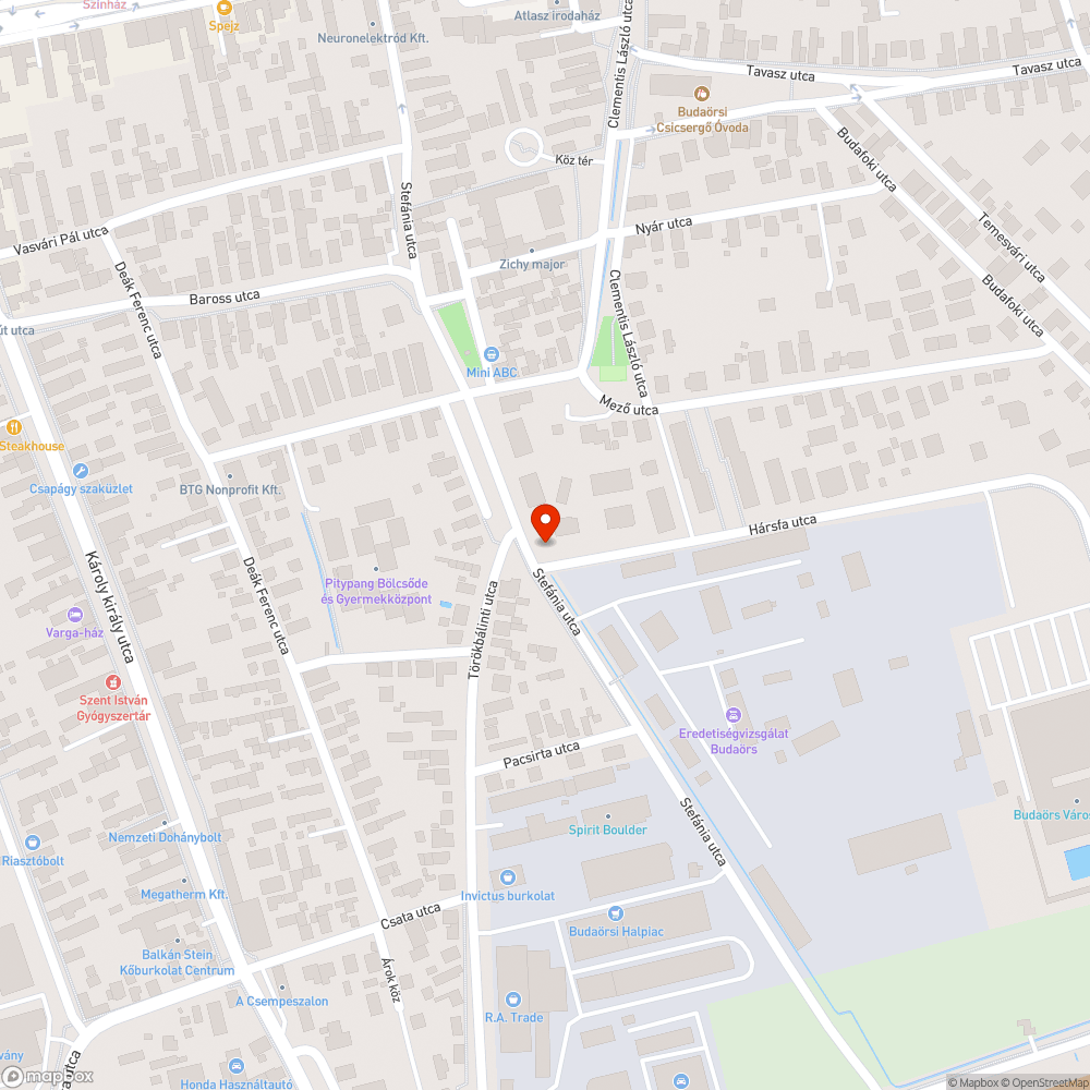 Törött BMW 1-es bejelentés helye