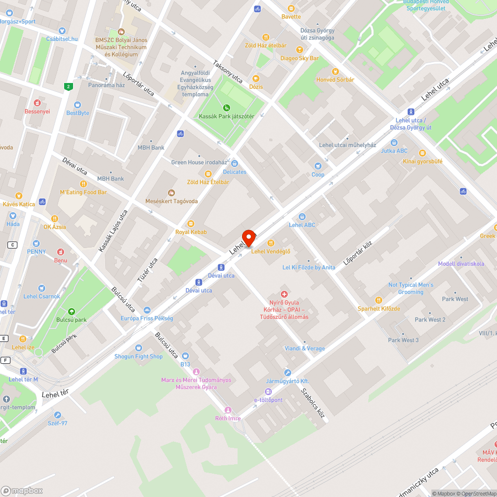 Szemetes járda és a fák töve szemetesnek használva bejelentés helye