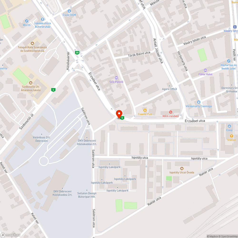 Hibás világítás bejelentés helye