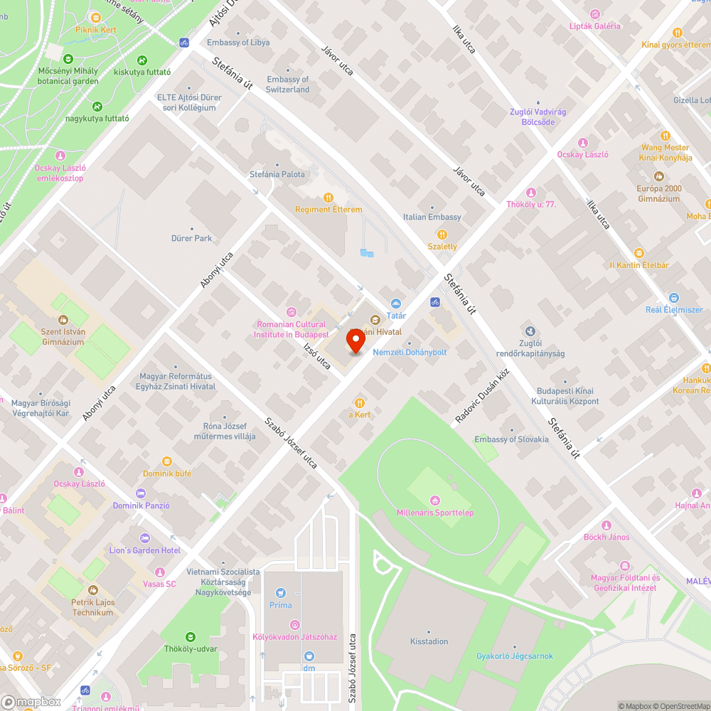 Homorú fedlap bejelentés helye