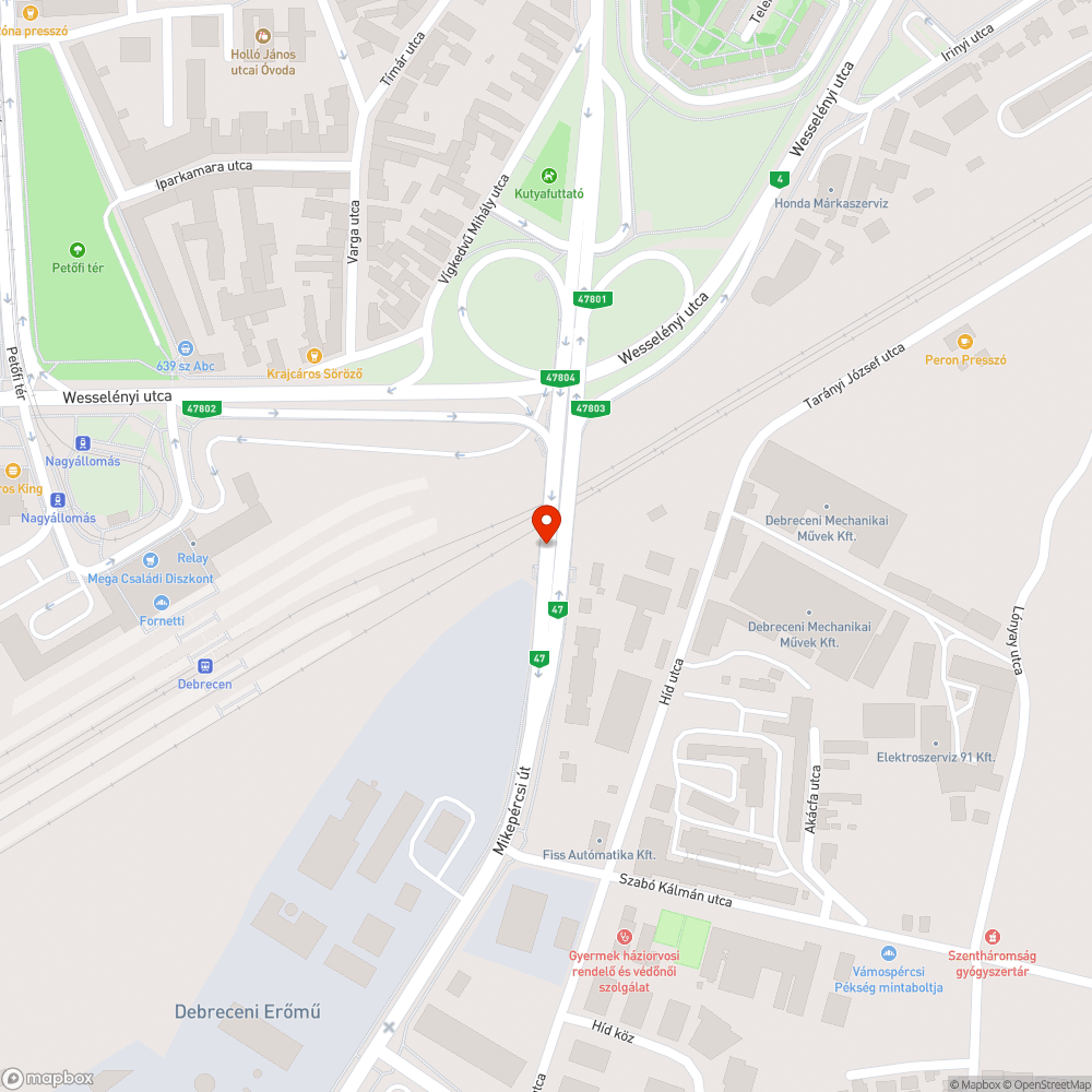 Rossz világítás bejelentés helye