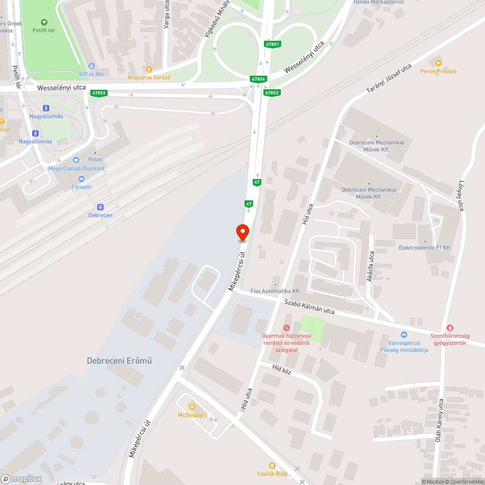 Rossz világítás bejelentés helye