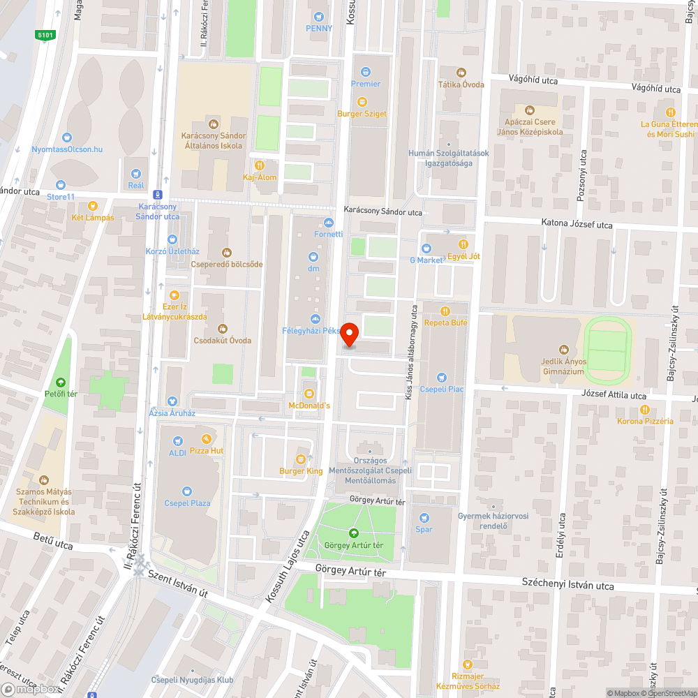 Helyreállítás bejelentés helye