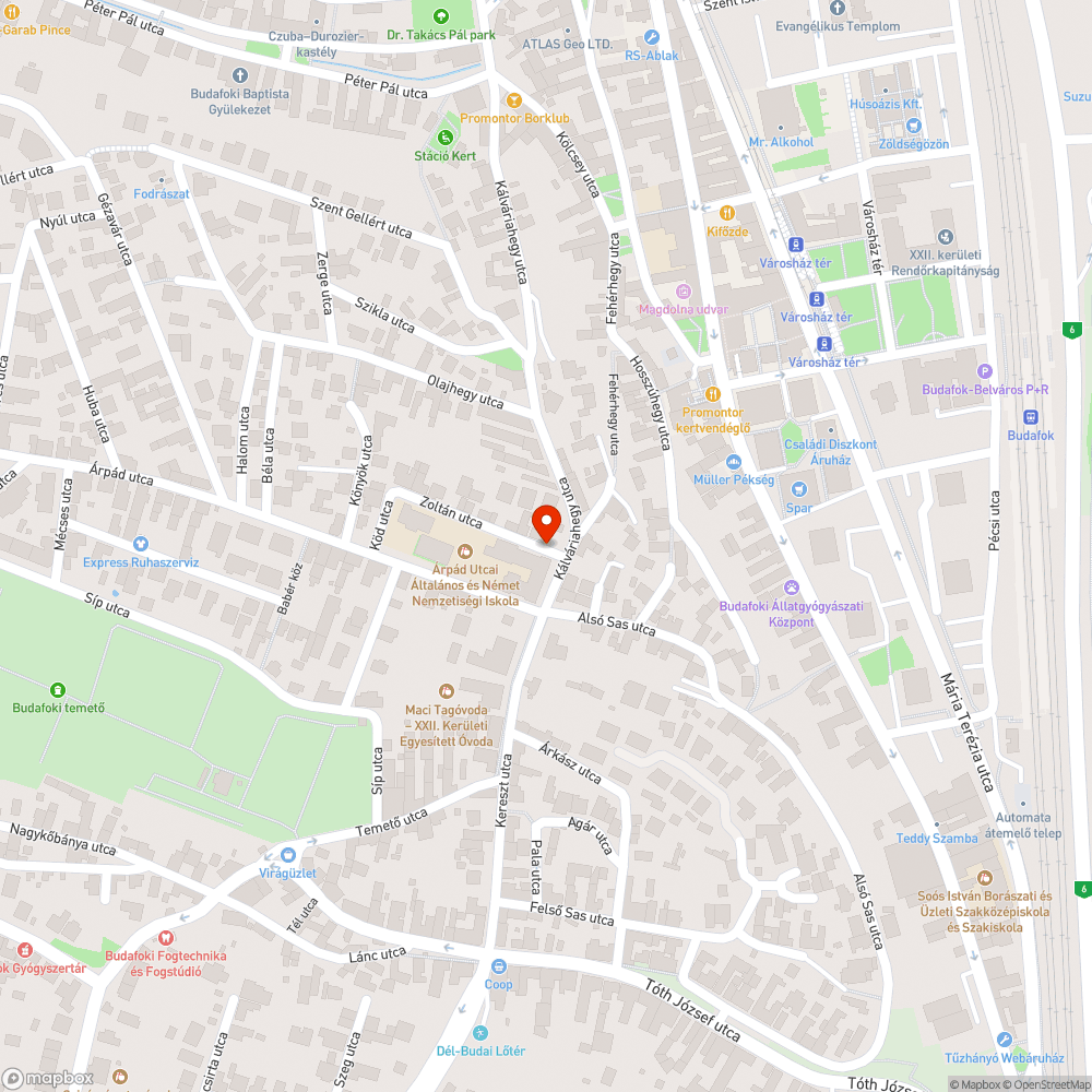 Tönkrement járda bejelentés helye