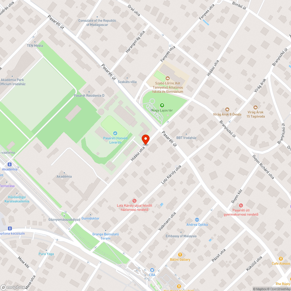 Méltatlan körülmények a Hidász utcában bejelentés helye