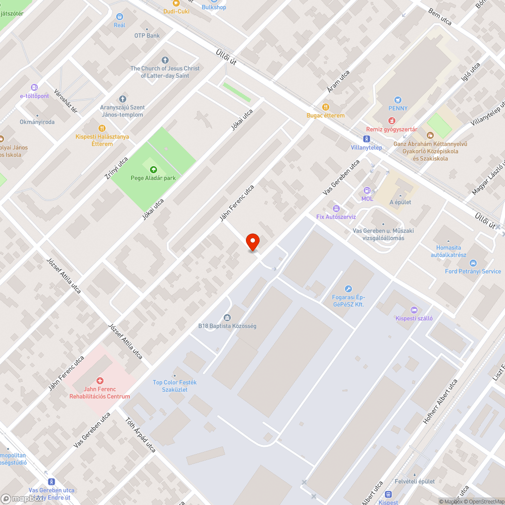 Tengelytörő kátyú bejelentés helye