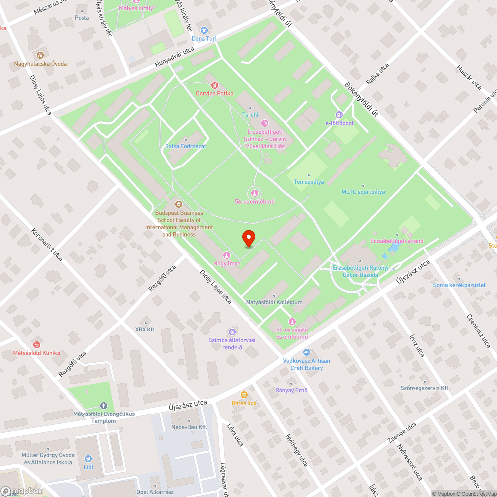 Kitört oszlop az Erzsébet Ligetben bejelentés helye