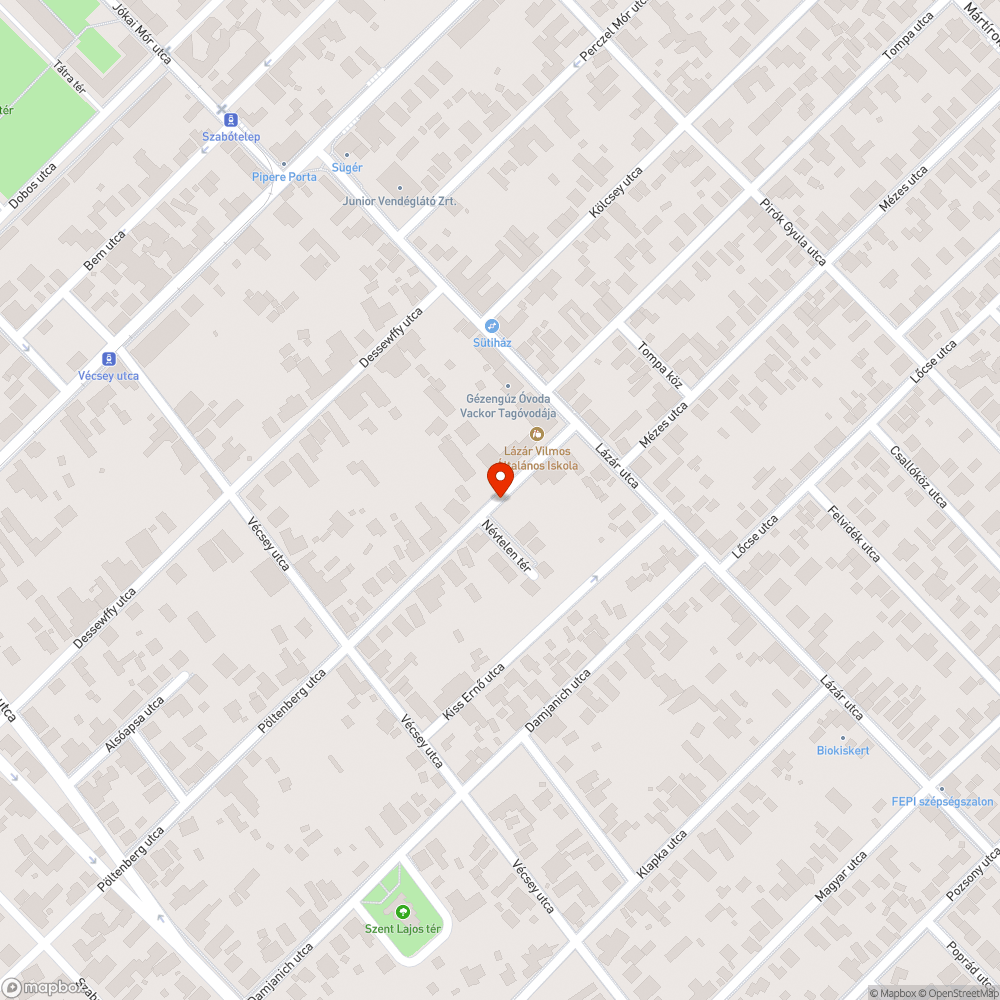 Elhagyott Opel bejelentés helye