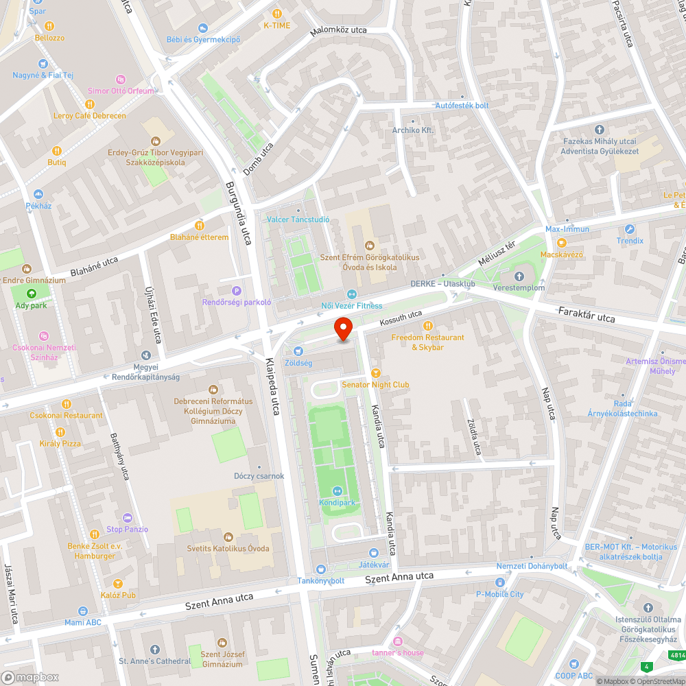 Billegő aknafedlap bejelentés helye