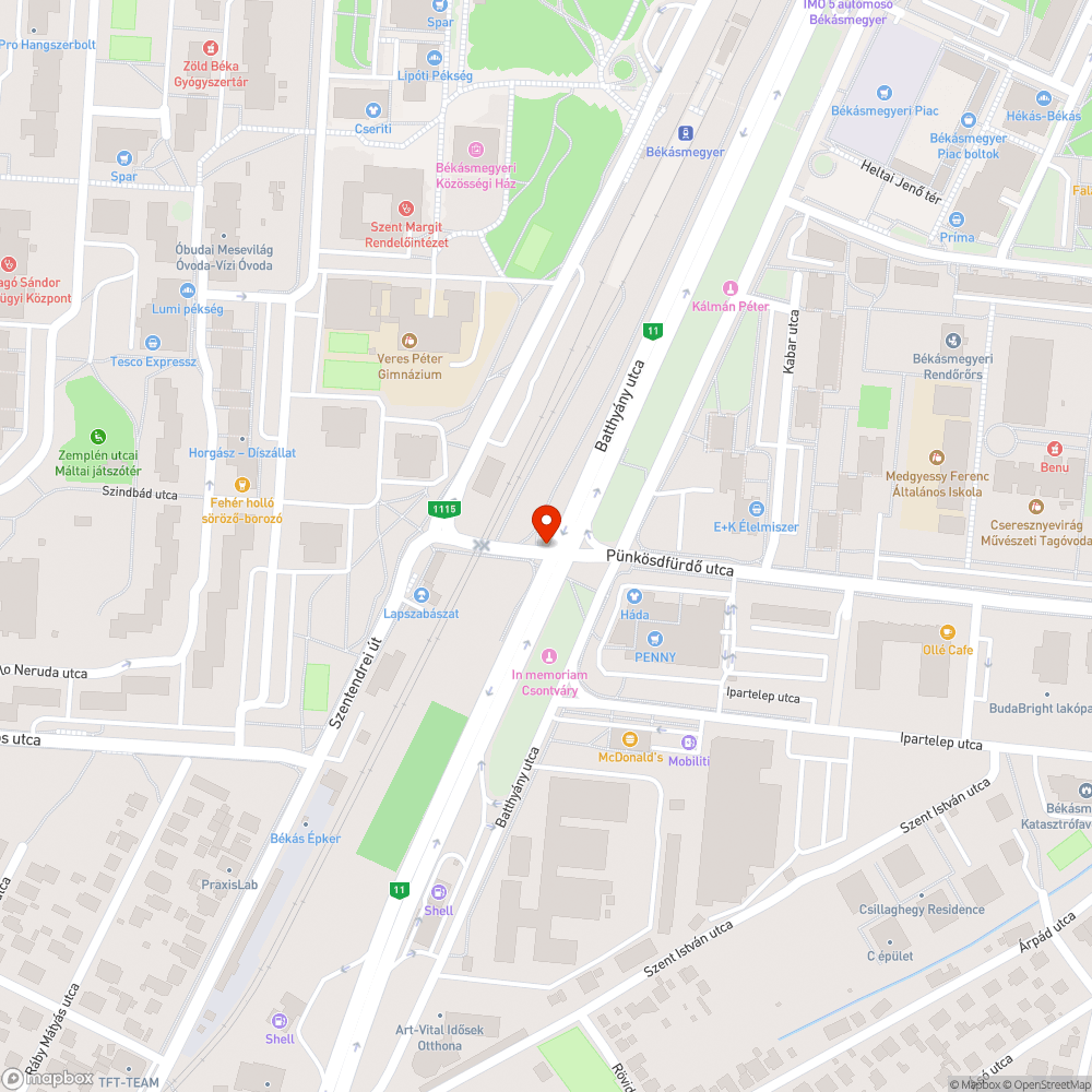 Balra mindkét sávból bejelentés helye