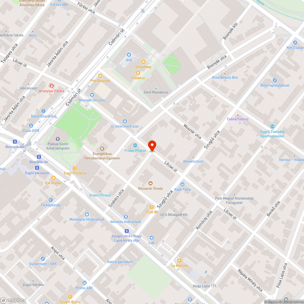 Koszos, eldugult csatornaszem bejelentés helye