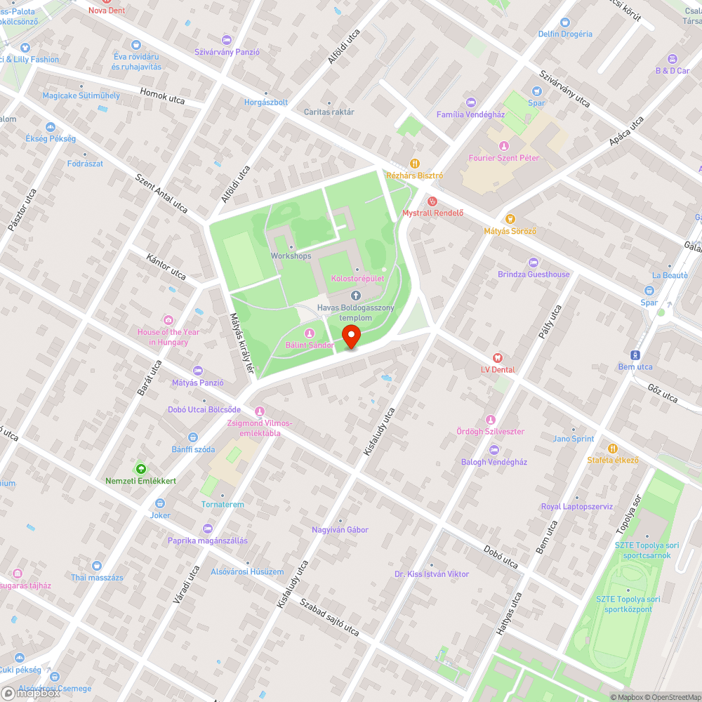 Széthullófélben lévő járda bejelentés helye