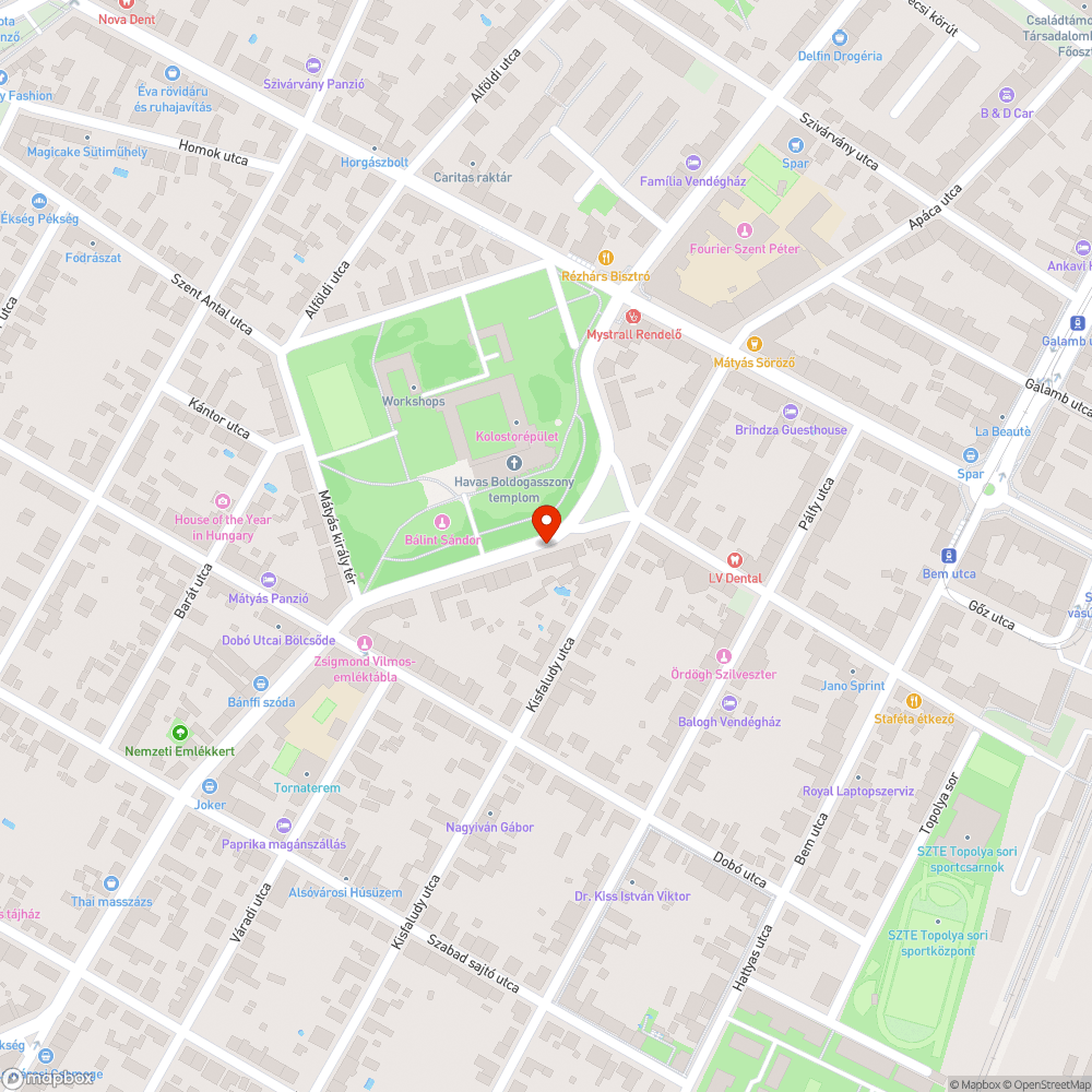 Táblatalp bejelentés helye