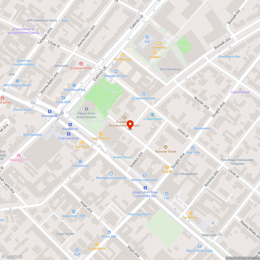 Konténer az utcán bejelentés helye