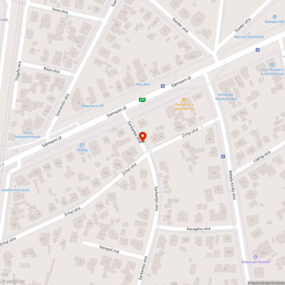 Kiégett fénycső bejelentés helye