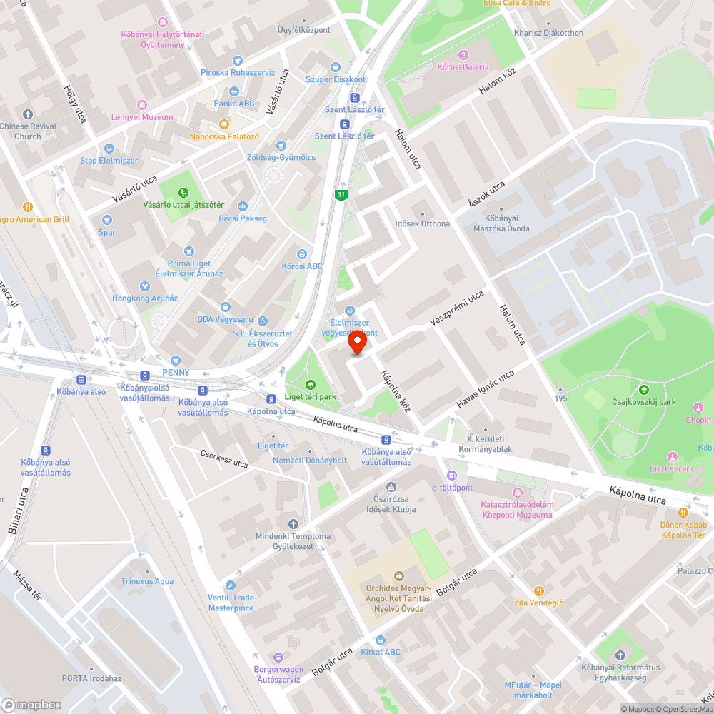 Elhagyott autó bejelentés helye