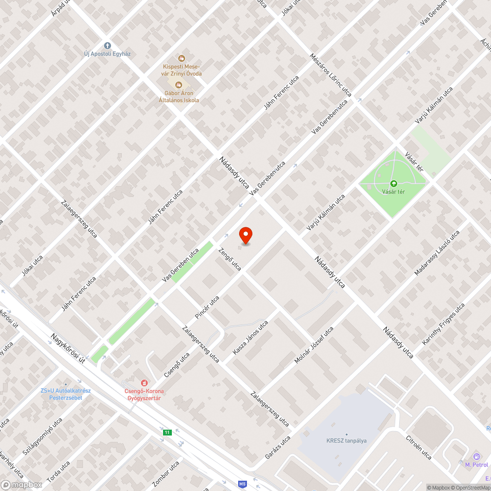 Víz által kimosott aknafedő bejelentés helye