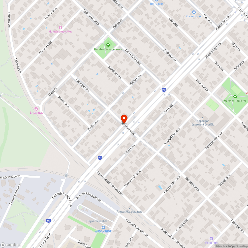 Hiányzó tábla bejelentés helye