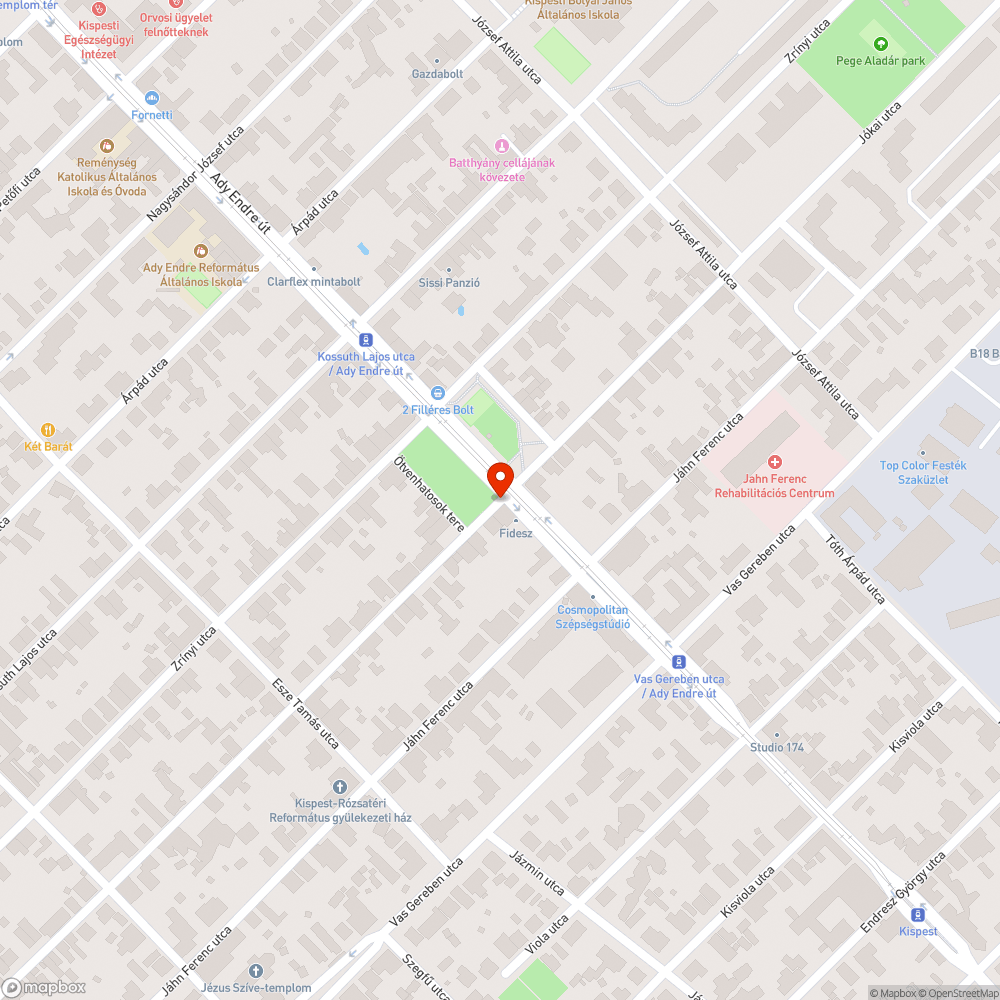 Felrepedezett lebetonozott útpadka bejelentés helye