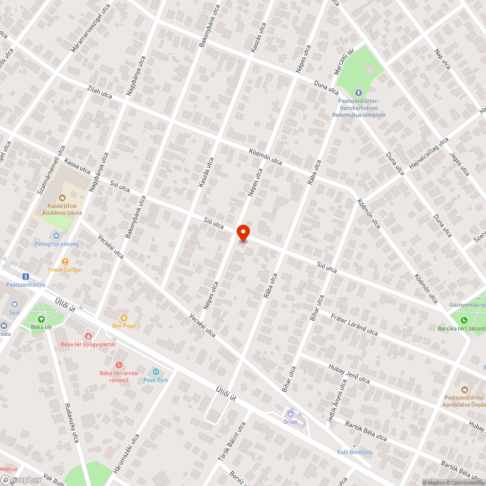 Járda bejelentés helye