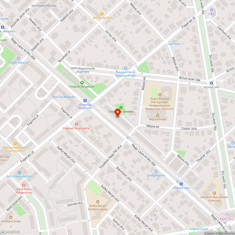 Kiszáradt fák bejelentés helye