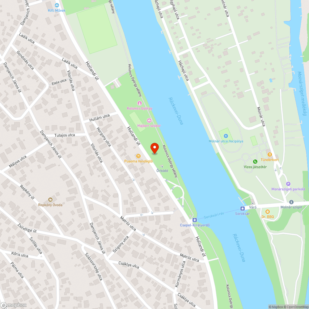 Kalózos játszótér – kerékpártároló bejelentés helye