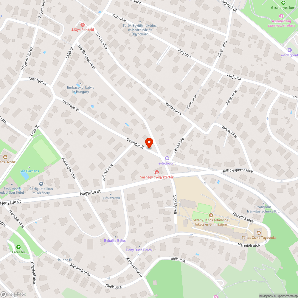 Nem látszik a közvilágítás bejelentés helye