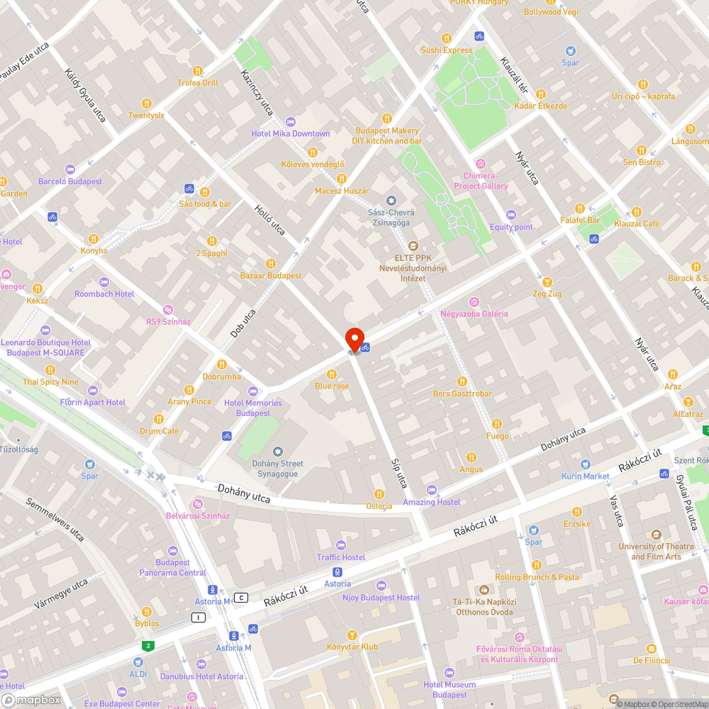 Elviselhetetlen gyalogos körülmények a Síp utcában bejelentés helye