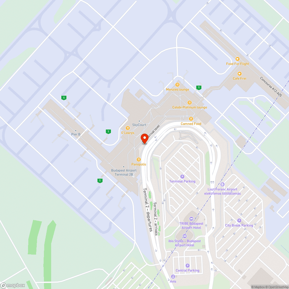 Tócsák a Budapest Airporton bejelentés helye