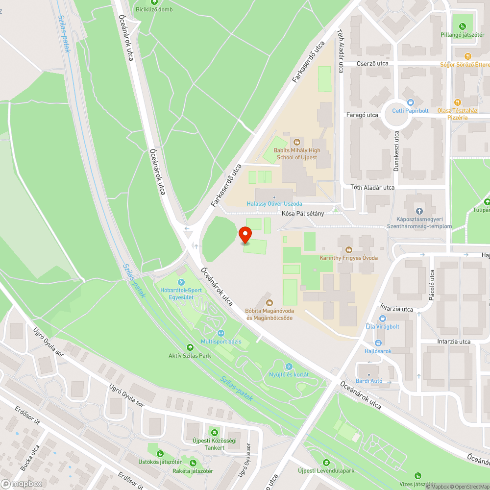 Hiányzó háló a focipályán bejelentés helye