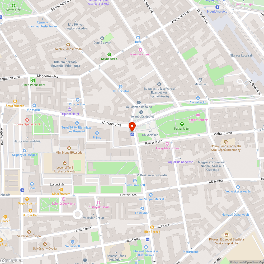 Lezuhant iránytábla bejelentés helye