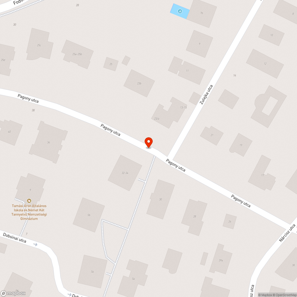 Tűzcsap bejelentés helye